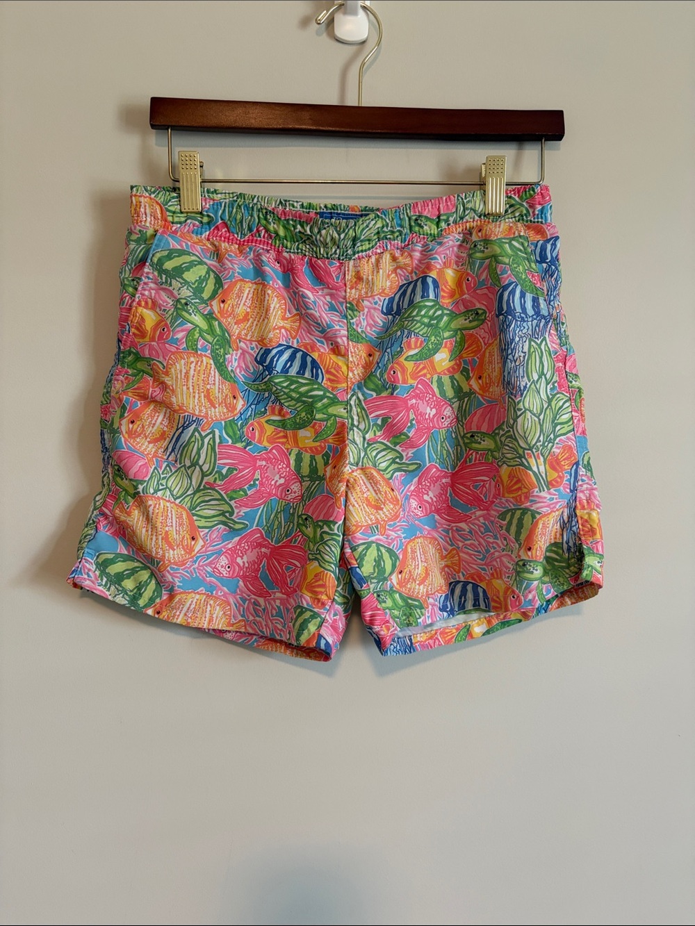 J.Bailey kids Tropical Print Swim Shorts